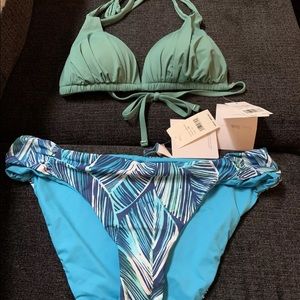 La Blanca ladies bikini set top Sz 8 bottom Sz 12